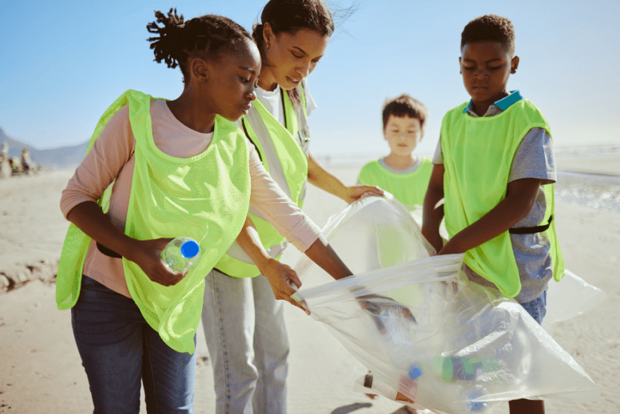 Litter clean up for Earth Day